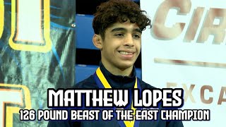 Matthew Lopes | Blair Academy 2021 | 126 lb. Beast of the East Champion