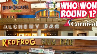 The BEST Drinks on the Carnival Miracle || Bar Crawl #1 || Carnival Cruise Specialty Drinks