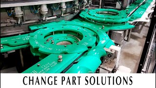 Change Part Solutions - Reduce Product Loss/Downtime, Improve Bottle Handling and Changeover time