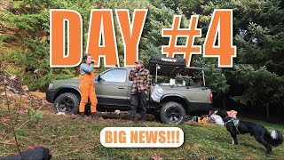 I'm gonna get soppy on you... (some BIG news) | Off-Grid on our land in Scotland | DAY FOUR