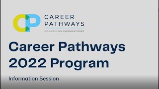 Career Pathways 2022 Information Session