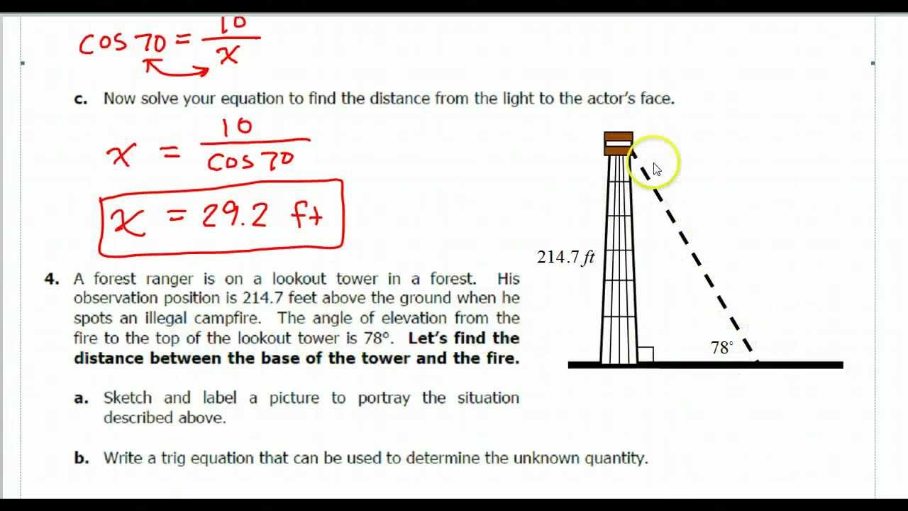 How To Solve Trig Word Problems How To Solve Trig Word Problems