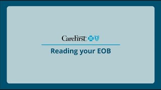 Reading Your Explanation of Benefits (EOB)