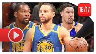 Stephen Curry, Kevin Durant & Klay Thompson Full Highlights vs Heat (2017.01.23) - 70 Pts Total!