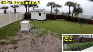 French Drain During Hurricane ETA