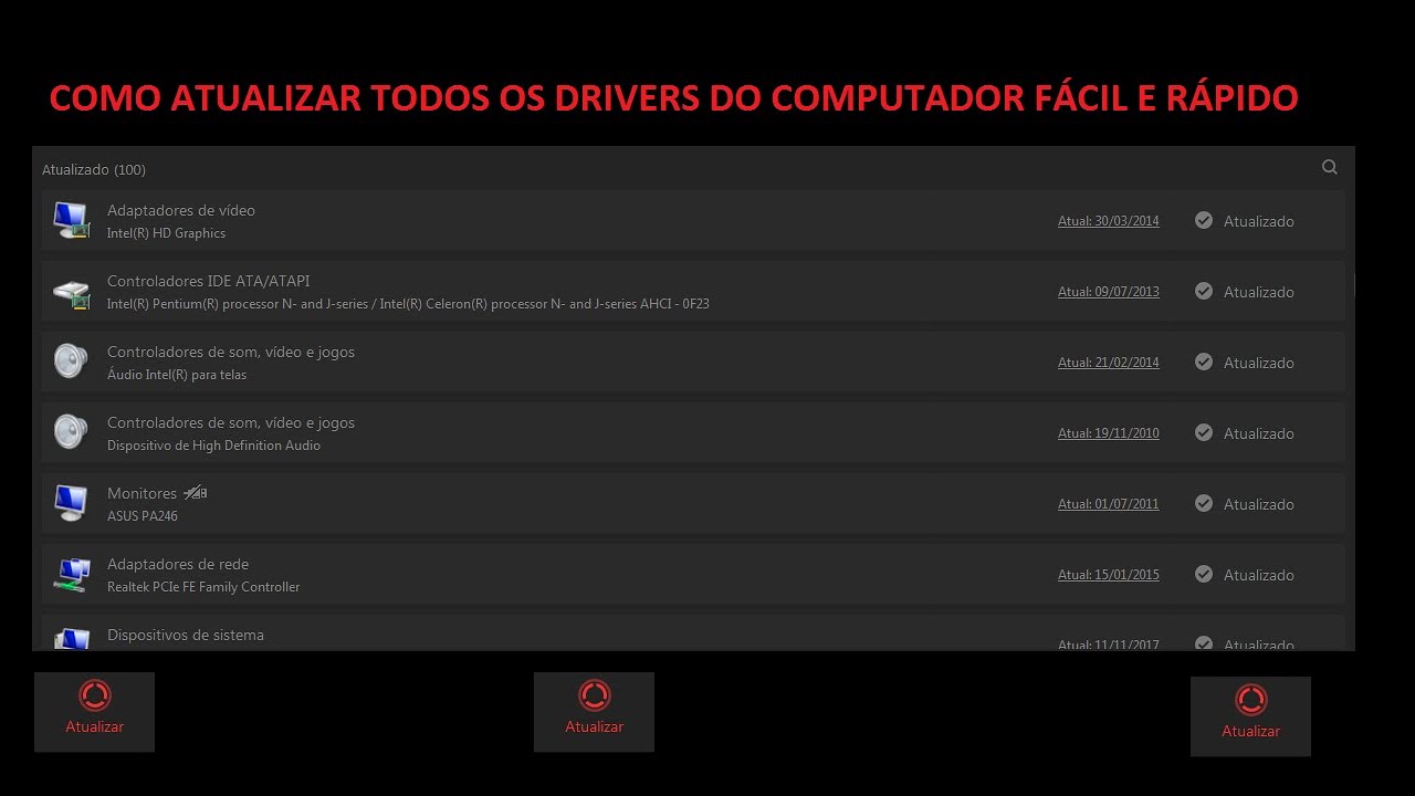 COMO ATUALIZAR TODOS OS DRIVERS DO COMPUTADOR FÁCIL E RÁPIDO 2024 - YouTube