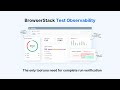 BrowserStack Test Observability Overview