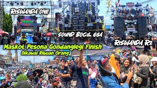 Luar Biasa Maskot Pesona Gondanglegi Dikawal Ribuan Orang,, RISWANDA R1 & R2 Finish Duhur,,GGA Ampuh