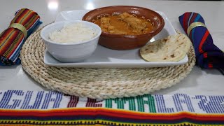 Frijol blanco con costilla de cerdo guatemalteco.