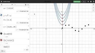 Learn Desmos: Lists