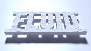PIC/FLIP Fluid Simulation - Fluid Text Drop