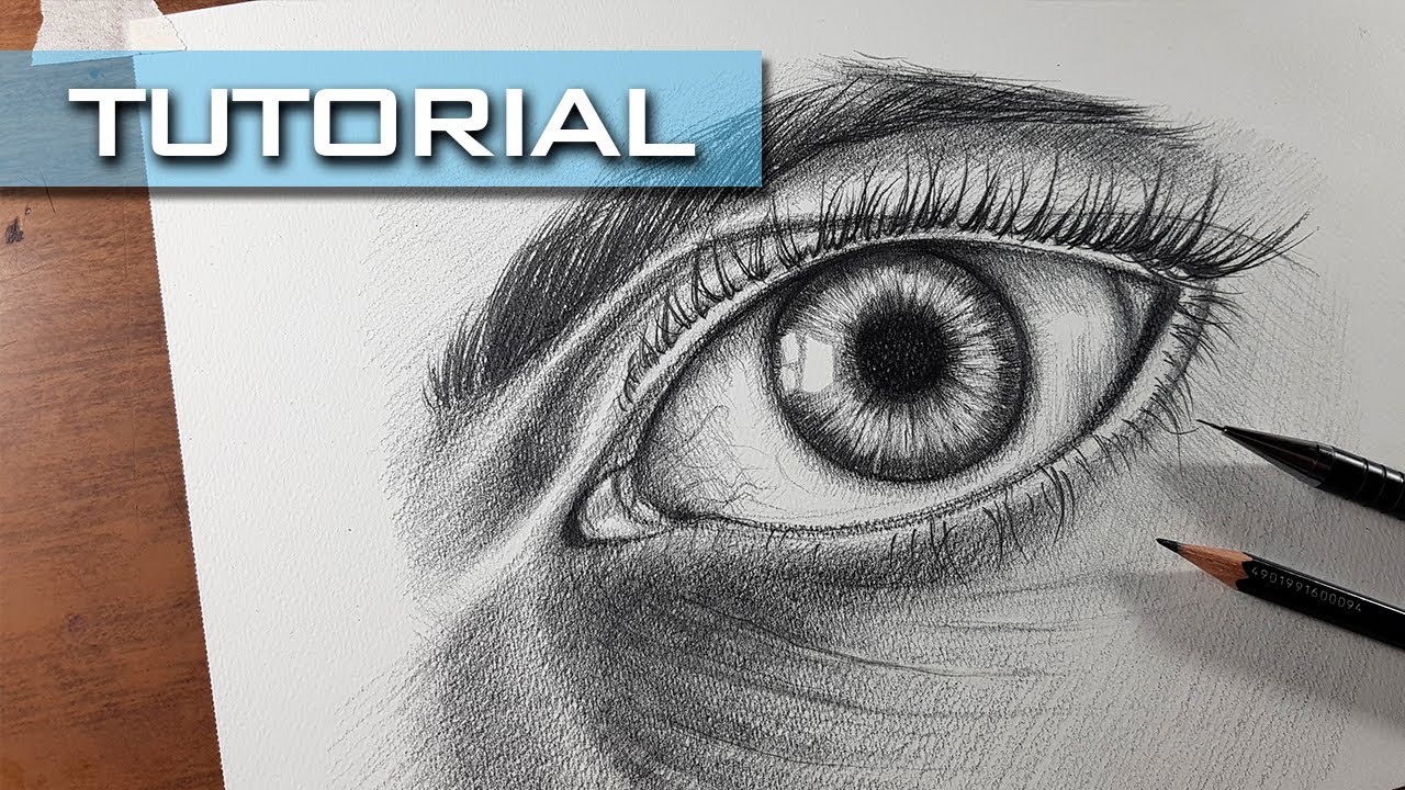 Aprende A Dibujar Un Ojo SEMI REALISTA - Dibujo A Lápiz - YouTube