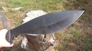 Schrade SCHF48, A Kukri-Like Blade, Review Test