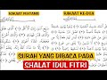 SURAH YANG SUNNAH DIBACA PADA SHALAT IDUL FITRI