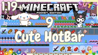 [รีวิว+แจก] 9 HotBar(แถบของ) สุดน่ารัก!! | Minecraft Pe \u0026 Be 1.19+ (มือถือ)