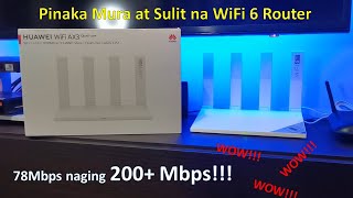 Malupit at Mura na WiFi 6  Router - Huawei WiFi AX3 - Unboxing and Speedtest