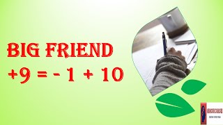 #Abacus Big Friend +9 = -1 + 10