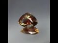 oregon sunststone tri color trilliant cut raspberry center u0026 light green u0026 gold 4 78 ct