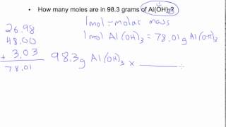 10.3 Mole-Mass Calculations - Practice Problem 1