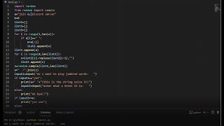 a beginner made a python jumbled word game.