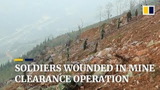 Chinese soldiers wounded in mine clearance operation in Yunnan