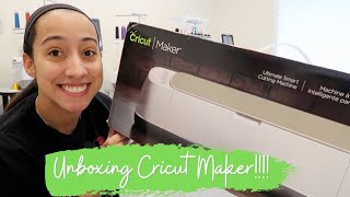 Unboxing & Setting Up My New CRICUT MAKER! Making My 1st Project Step by Step