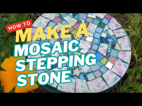 How to Make a Mosaic Stepping Stone by EcoHeidi Borchers How to Make a Mosaic Stepping Stone by EcoHeidi Borchers
