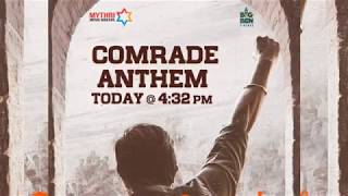 Dear Comrade Comrade Anthem today | Vijay Deverakonda | Rashmika | Bharat Kamma | Justin Prabhakaran