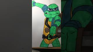 Drawing all four turtles tmnt mutant mayhem #art
