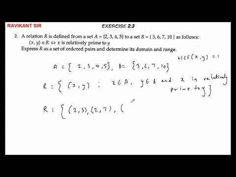 A Realtion R Is Defined From A Set A={2,3,4,5} To A Set B={3,6,7,10} AS ...