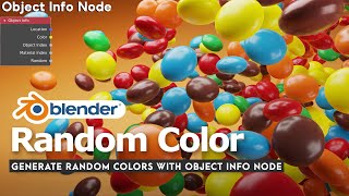 Easy Random Coloured Objects in blender | Random Colors with Object Info Node (Blender Tutorial)