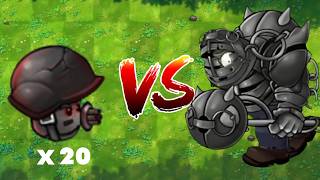 20 Plants VS Gargantuar King, Who Will Win? PVZ Fusion Challenge