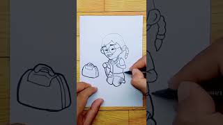 Meimei menjadi dokter kecil - menggambar melukis dan mewarnai Upin & Ipin untuk anak dan balita