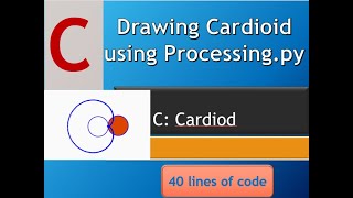Drawing a Cardioid using Processing (Python) - Code included