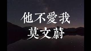 他不愛我/莫文蔚