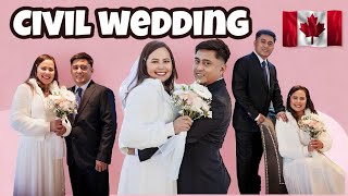 OUR CIVIL WEDDING CEREMONY| RAW VIDEO| BUHAY CANADA| PINOY SA CANADA 🇨🇦