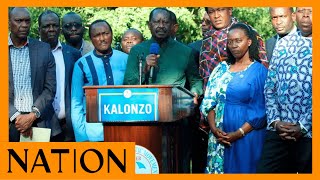 Raila says Parliamentary process may not address Azimio concerns