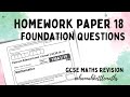 Half Past Paper - Week 18 - Foundation (Calculator) Edexcel GCSE Maths - Maths Revision