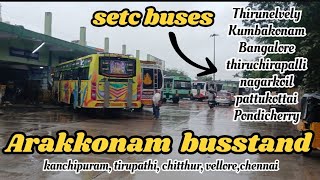 Arakkonam new busstand | buses | local traveller #localtraveller #arakkonam #tiruttani #kanchipuram