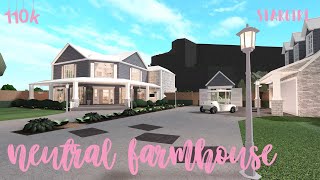 Roblox Bloxburg Rural Farmhouse Speed Build - roblox/bloxburg two story family villa speed build