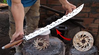 Sword Making - Forging Sword From Motorcycle Disc Brake