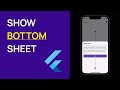 Flutter: Modal Bottom Sheet: Full Screen: Step by step