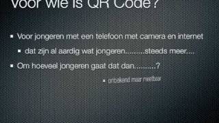 QR Code Toepassingen binnen alcohol- en drugspreventie