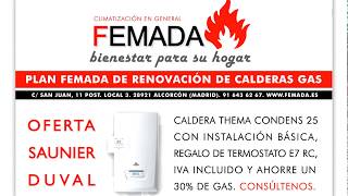 91 643 62 67 OFERTA CALDERA THEMA CONDENS 25 TERMOSTATO E7 RC MADRID SAUNIER DUVAL GAS JULIO 2017