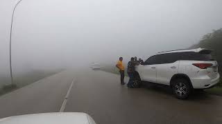 Zero visibility due to mist on Wadi Darbat - Jabal Samhan road | Salalah | Dofar | Oman