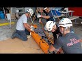 lowering system sked packaging high angle rope rescue rope rescue training