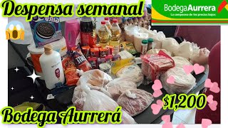 Despensa semanal🛒 bodega Aurrerá🛍️ organizando mi gasto 💰