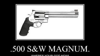 500s&w revolver with short barrel slow motion 500fps fireball magnum