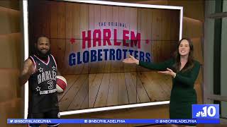 Sheila Watko Takes a Spin With a Harlem Globetrotter