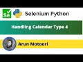Handling Calendar Type 4 in Selenium Python (Selenium Python)